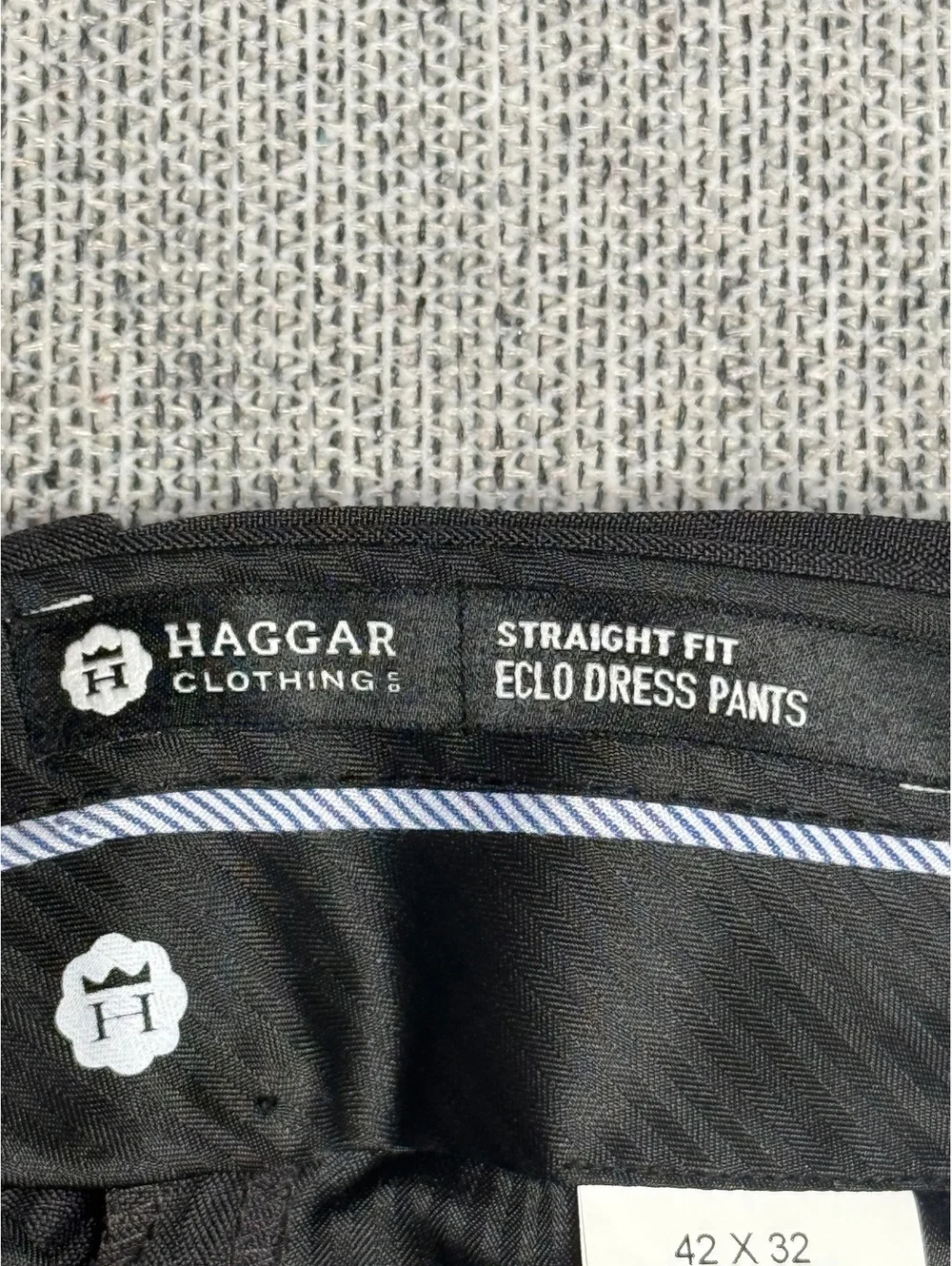 Haggar E10 Gray Straight Fit Dress Pants Men's 42x32